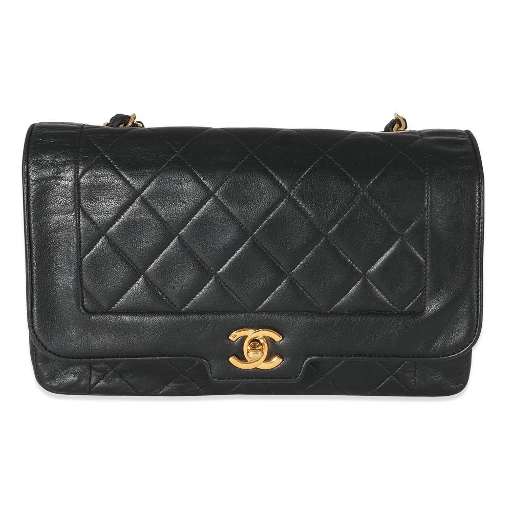 Chanel Black Quilted Lambskin CC Medium Flap Bag